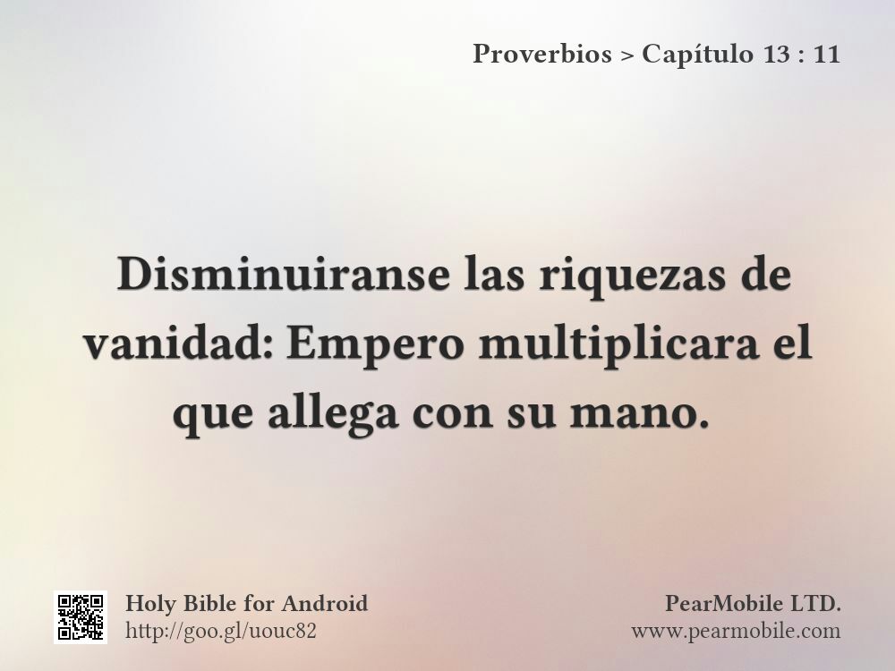 Proverbios, Capítulo 13:11